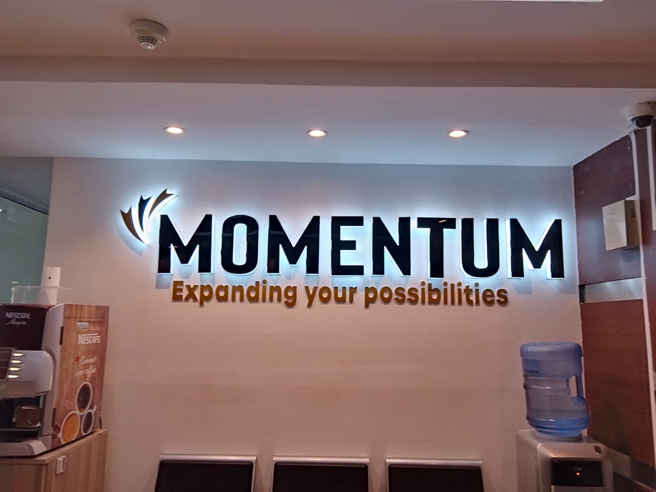 Office wall branding design