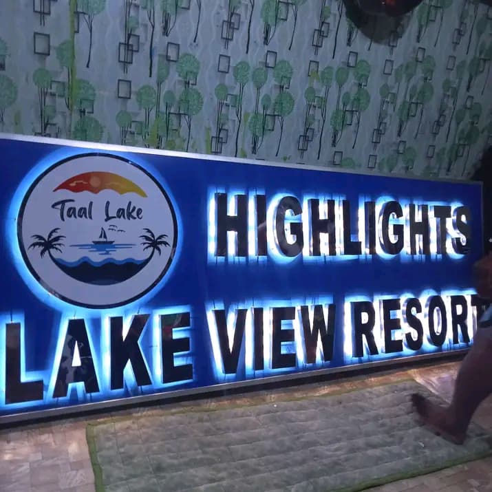 Resort hotel signage